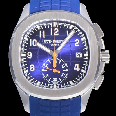 SA급 파텍필립남성용 아쿠아넛 5968A 크로노그래프 스틸 42미리 오토매틱 블루 다이얼 PAT54631 xx