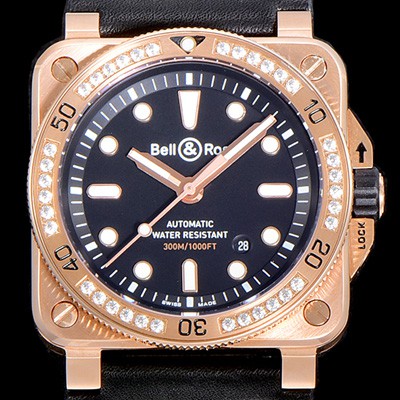 SA급 벨엔로스남성용 R-03 인스트루먼트 18K 로즈골드 오토매틱 42미리 블랙다이얼 BEL49409 xx