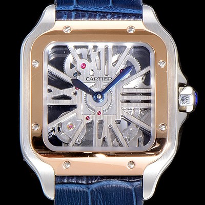 SA급 까르띠에남성용  산토스 더 까르띠에 수동/기계식 라지39.8미리 18k 로즈골드  스켈레톤 다이얼 CAR37394 xx