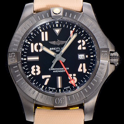 SA급 브라이틀링남성용  어벤져 나이트미션 GMT 45미리 PVD코팅 오토매틱 블랙다이얼 BRE14973 xx