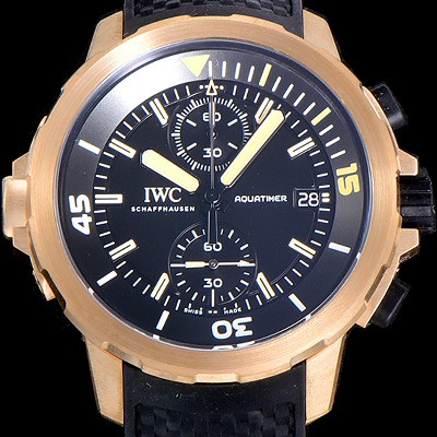 SA급 아이더블유씨남성용 아쿠아타이머 IW379503 크로노그래프 브론저케이스 44미리 오토매틱 블랙다이얼  IWC21576 xx