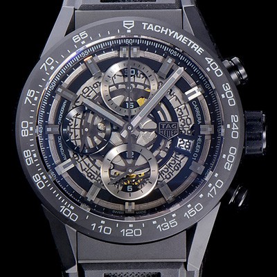 SA급 태그호이어남성용  신상품출시!! 까레라 칼리버 크로노그래프 오토매틱 43mm 블랙다이얼 TAG61075 xx