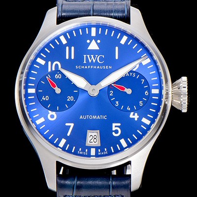 SA급 아이더블유씨남성용  빅 파일럿 워치 46미리 IW501008 오토매틱 무브먼트 블루다이얼 IWC48492 xx