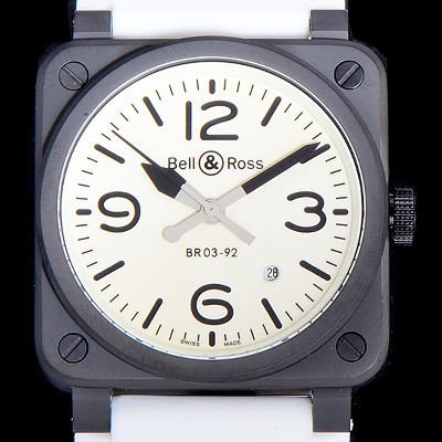 SA급 벨엔로스남성용  r03-92 어비에이션 PVD 코팅 42미리 오토매틱 화이트다이얼 BEL94564 xx