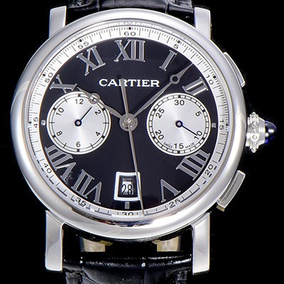SA급 까르띠에남성용 로톤드 더 까르띠에 크로노그래프 40미리 블랙다이얼 CAR10408 xx