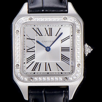 SA급 까르띠에남여공용 산토스 두몽트 쿼츠 커플시계 43미리/38미리 M/S 보석/큐빅 튜닝 실버다이얼 CAR14821 xx