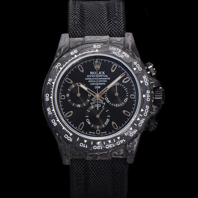 SA급 로렉스남성용 데이토나 DIW 포지드카본 커스텀 40mm 크로노그래프 오토매틱 Cal.4130 무브먼트 블랙 다이얼 ROL11355 xx