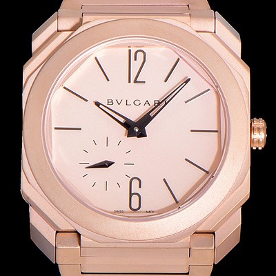 SA급 불가리남성용 초특가 한정판 핑크골드 옥토 피니시모 스틸소재 40미리 오토매틱 핑크다이얼 BVL24354 xx