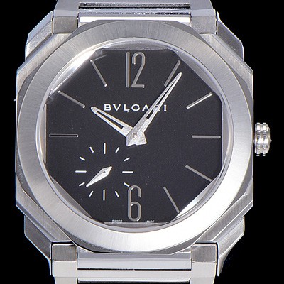 SA급 불가리남성용 초특가 한정판 옥토 피니시모 스틸소재 40미리 오토매틱 블랙다이얼 BVL36983 xx