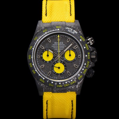 SA급 로렉스남성용 데이토나 DIW 포지드카본 커스텀 40미리 크로노그래프 오토매틱 Cal.4130 무브먼트 블랙다이얼 ROL67082 xx