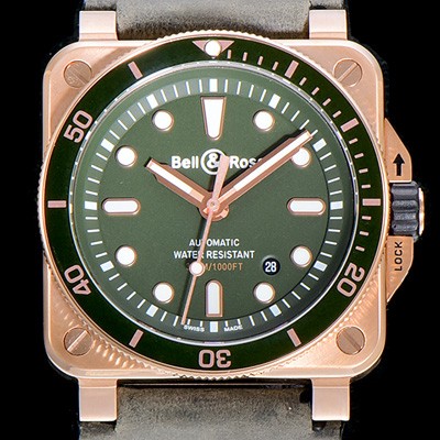 SA급 벨엔로즈남성용 R0392 다이버 그린 42미리 오토매틱 그린다이얼 BEL64296 xx