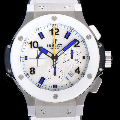 SA급 휴블렛남성용 빅뱅 크로노그래프 44미리 세라믹 우레탄 오토매틱 화이트다이얼 HUB39835 xx