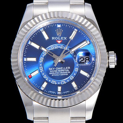 SA급 로렉스남성용 스카이더웰러 오이스터퍼페츄얼 39미리 오토매틱 블루다이얼 ROL44933 xx