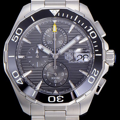SA급 태그호이어남성용 아쿠아레이서 크로노그래프 43미리 쿼츠시계 그레이다이얼 TAG61888 xx