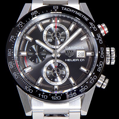 SA급 태그호이어남성용 까레라 크로노그래프 칼리버 오토매틱 Heuer01 43미리 블랙다이얼 TAG21945 xx