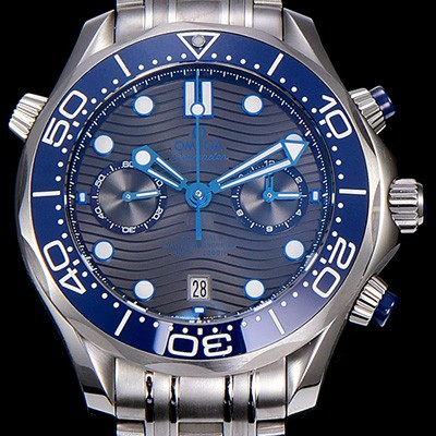 SA급 오메가남성용 씨마스터 다이버 300M 마스터 크로노그래프 44mm 그레이다이얼 OMG51881 xx