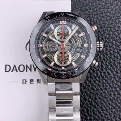 SA급 태그호이어남성용 신상품출시!! 까레라 칼리버 크로노그래프 오토매틱 45mm 블랙다이얼 TAG39707 xx