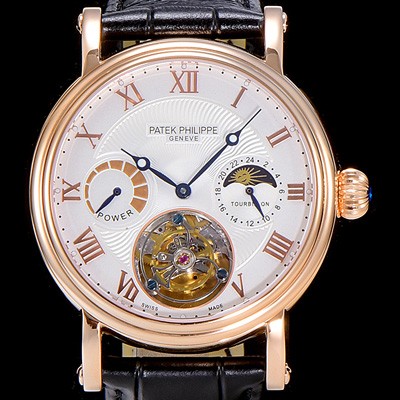 SA급 파텍필립남성용 그렌드 컴플리케이션 투어빌론 오토매틱 42mm 화이트다이얼 문페이즈 파워 리저브 PAT57912 xx