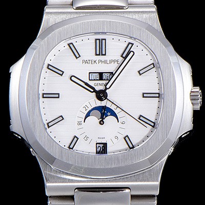 SA급 파텍필립남성용 노틸러스 오토매틱 40mm 화이트다이얼 오토매틱 PAT88536 xx