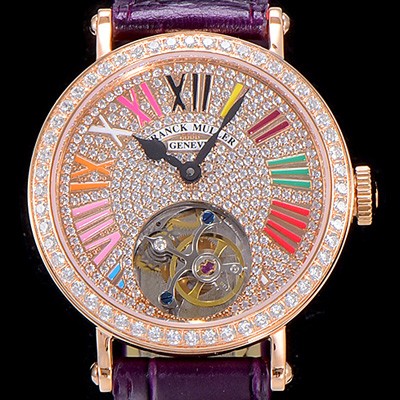 SA급 프랭크뮬러 론드 래디 컬러드림 투어빌론 34mm 다이아세팅 화이트다이얼 FRA99378 xx