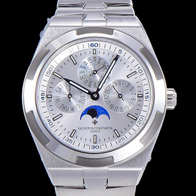 SA급 바쉐런 콘스탄틴 남성용 오버시즈 4300V 오토매틱 1120QP/1타입 41.5미리 메탈케이스 실버다이얼 VAC73732 xx