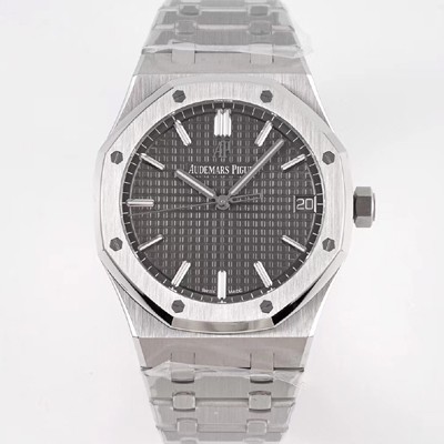 SA급 오데마피게 로얄오크 하이엔드 15500ST.OO.1220ST.02 최신형 Cal.4302 셀프와인딩 무브먼트 41MM 그랜드 파피스리 패턴 그레이 다이얼 AUD78408 xx