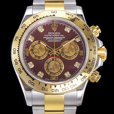 SA급 로렉스 남성용 데이토나 코스모그래프 오토매틱 40미리 칼리버 4130 타입 18K 옐루골드 투톤콤비 메탈시계 래드다이얼 ROL79877 xx