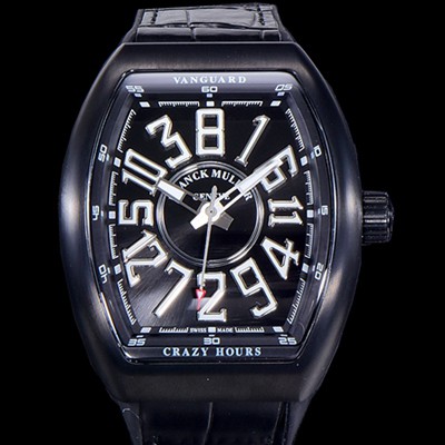 SA급 프랭크뮬러 남성용 뱅가드 오토매틱 CZ02타입 44미리 PVD코팅 케이스 가죽줄/스트랩 블랙다이얼 FRA73831 xx