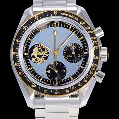 SA급 오메가 남성용 스피드마스터 크로노그래프 아폴로 11 50주년기념 수동형 42미리 메탈줄 블루다이얼 OMG79568 xx