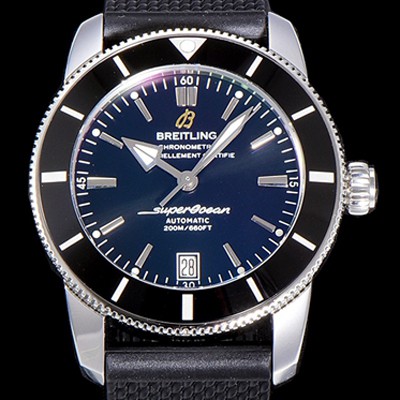 SA급 브라이틀링 남성용 슈퍼오션 해리티지 II 오토매틱 ETA2824-2 타입 42미리 세라믹베젤 러버/우레탄줄 블랙다이얼 BRE75492 xx