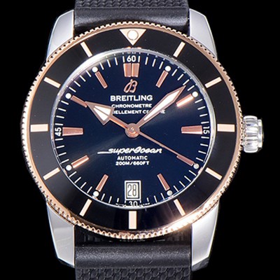 SA급 브라이틀링 남성용 슈퍼오션 해리티지 II 오토매틱 ETA2824-2 타입 42미리 세라믹베젤 러버/우레탄줄 블랙다이얼 BRE75483 xx