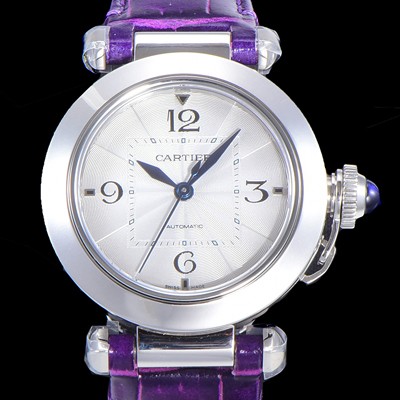 SA급 까르띠에 여성용 파샤 드 오토매틱 1847MC 35미리 가죽시계 화이트다이얼 CAR11436 xx
