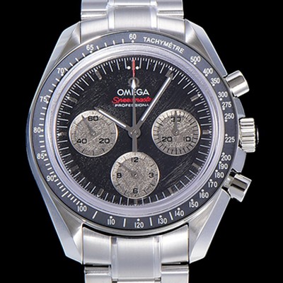 SA급 오메가 남성용 스피드마스터 크로노그래프 아폴로 15 40주년기념 수동형 42미리 메탈줄 블랙다이얼 OMG79541 xx