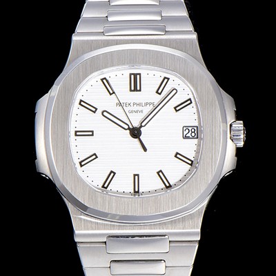 SA급 파텍필립 남성용 노틸러스 5711/1A-011 메탈줄 Cal.324 S C타입무브 오토매틱 40미리 화이트다이얼 PAT75348 xx