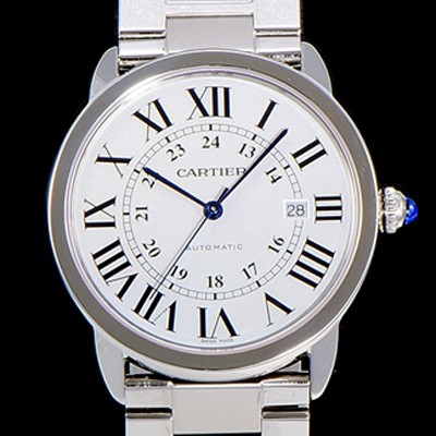 SA급 까르띠에 남성용 롱드 더 솔로 W6701011 오토매틱 ETA2892-2 42미리XL 메탈시계 화이트다이얼 CAR11418 xx