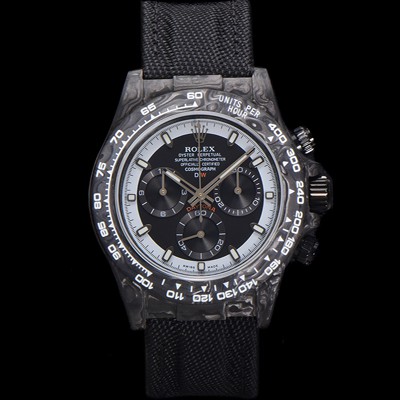 SA급 로렉스 남성용 데이토나 DIW 포지드카본 커스텀 40미리 크로노그래프 오토매틱 Cal.4130 무브먼트 블랙 다이얼 ROL79652 xx