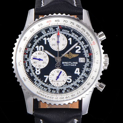 SA급 브라이틀링 남성용 네비타이머 1 크로노그래프 오토매틱 A7750타입 41미리 메탈시계 블랙다이얼 BRE75973 xx