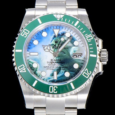 SA급 로렉스 남성용 롤렉스 서브마리너 헐크 오토매틱 ETA2824-2 타입 40미리 그린 러버/우레탄줄 그린 다이얼 ROL79595 xx