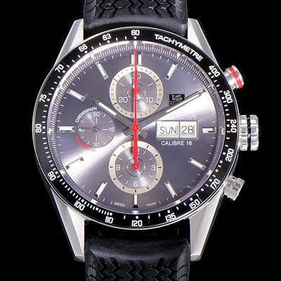 SA급 태그호이어  남성용 까레라 칼리버 16 크로노그래프 그레이 다이얼 TAG74775 xx