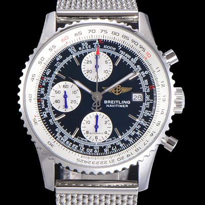 SA급 브라이틀링 남성용 네비타이머 1 크로노그래프 오토매틱 A7750타입 41미리 메탈시계 블랙다이얼 BRE75667 xx