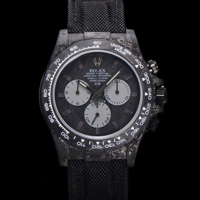 SA급 로렉스 남성용 데이토나 DIW 포지드카본 커스텀 40미리 크로노그래프 오토매틱 Cal.4130 무브먼트 블랙 다이얼 ROL79697 xx