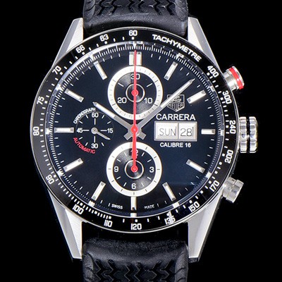 SA급 태그호이어 남성용 까레라 칼리버 16 크로노그래프 블랙다이얼 TAG73987 xx