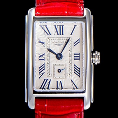 SA급 론진 여성용 돌체비타 스텐레스스틸 쿼츠L178.2 20.8미리 악어가죽 화이트다이얼 CAR11336 xx