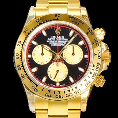 SA급 로렉스 남성용 데이토나 코스모그래프 18K 옐루골드 40미리 오토매틱 4130 타입 블랙다이얼 ROL79437 xx