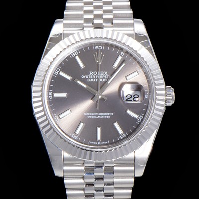 SA급 로렉스 남성용 904L스틸!! 2022신형 데이저스트 41mm II m126334 그레이 다이얼 야광 스틱 인덱스 스틸 브레이슬릿 신형 Cal.3235 오토매틱 무브먼트 ROL06124 xx