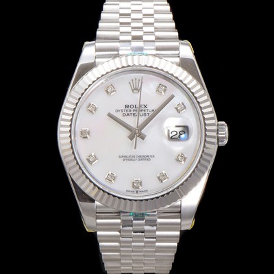 SA급 로렉스 남성용 데이저스트II m126334 41mm 오토매틱 Cal.3235 무브먼트 화이트/자개 다이얼 rol5355 xx