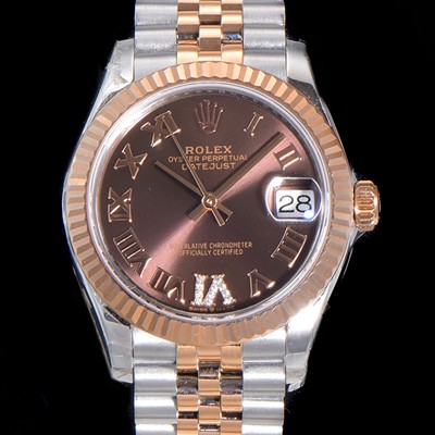 SA급 로렉스 여성용 2021신상 데이져스트 오토매틱 ETA2824-2688 31mm 18K로즈골드 메탈줄 브라운 다이얼rol46907 xx