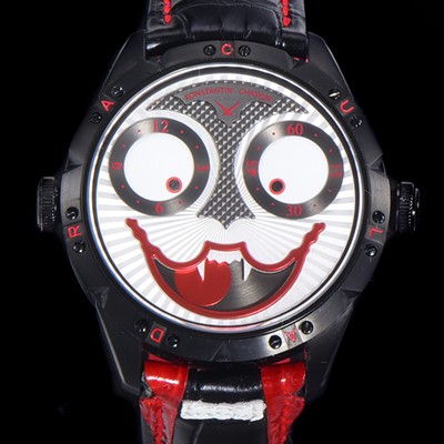 SA급 콘스탄틴 차이킨 남성용 조커 오토매틱 NH35타입 42mm 가죽줄 블랙 다이얼 kon85291 xx