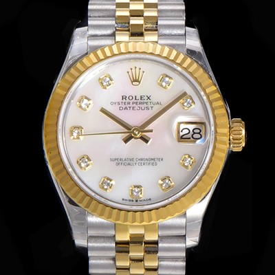 SA급 로렉스 여성용 2021신상 데이져스트 오토매틱 ETA-2688 31mm 18K옐루골드 메탈줄 화이트 자게 다이얼 rol72094 xx