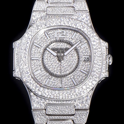 SA급 파텍필립 여성용시계 노틸러스 7021/1G-001 레이디 오토매틱 Cal.324타입 37mm 보석/다이아몬드셋팅 보석다이얼 pat80246 xx